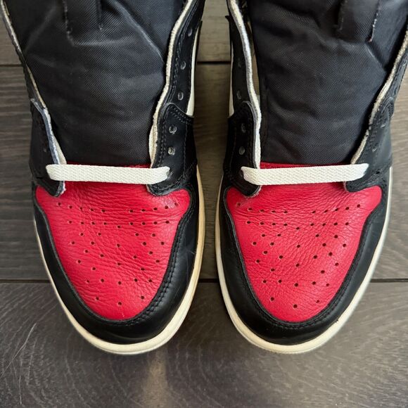 Jordan 1 Retro High Bred Toe 555088-610 Men's 10 - Picture 3 of 15